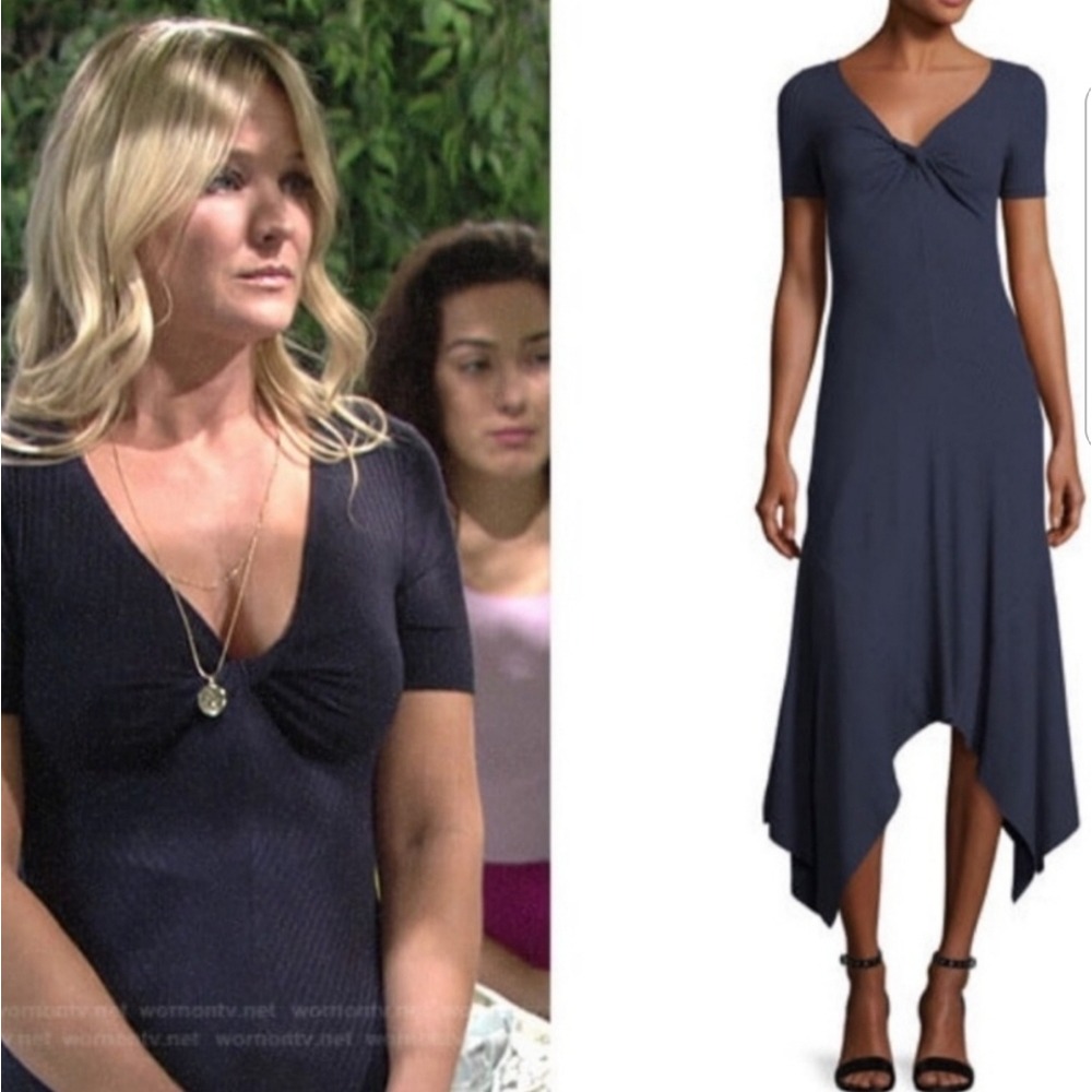 A.L.C | Reva Twist Knit Flare Maxi Dress S