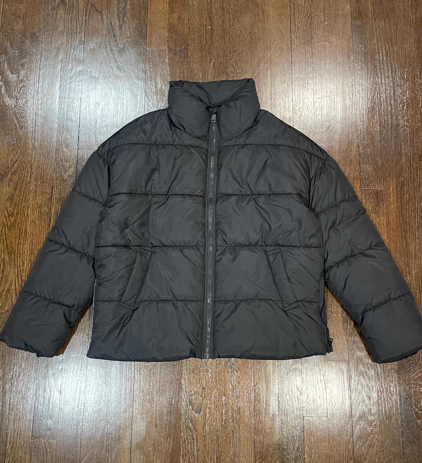 Black puffer jacket