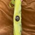 Vintage Coach Signature Lime Green Turnlock wristlet