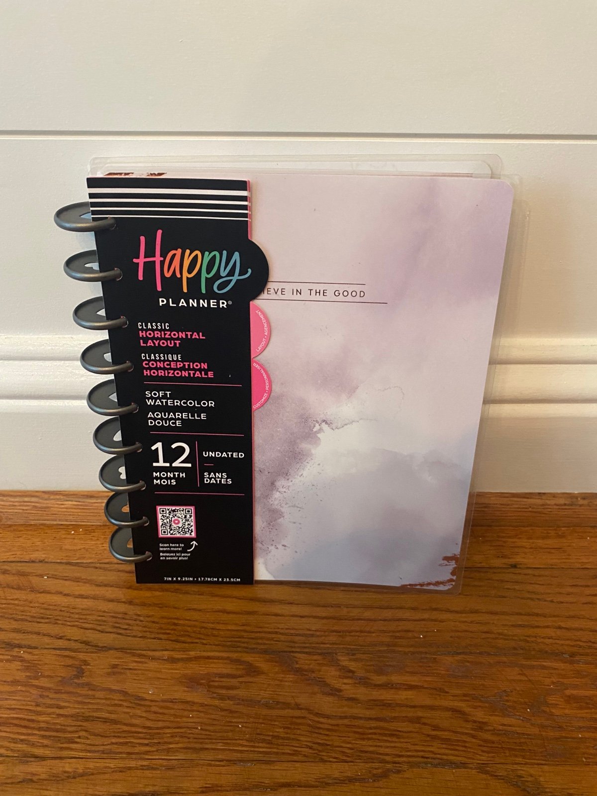 The Happy Planner 2024 Horizontal Layout Planner Classic Undated Watercolor