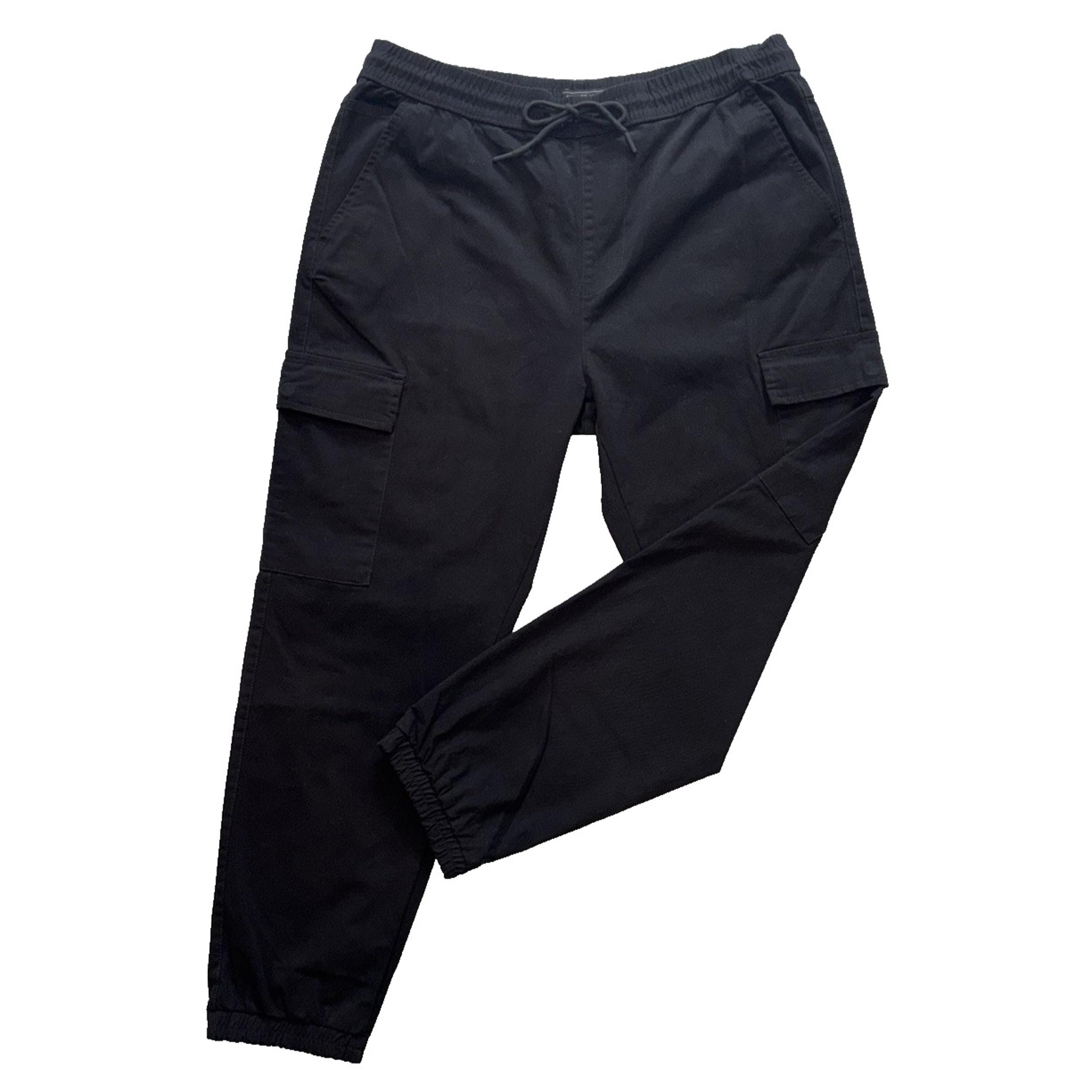 Cargo Athleisure Joggers Pant Men's Size XL Black Drawstring Forever 21 NEW TAGS