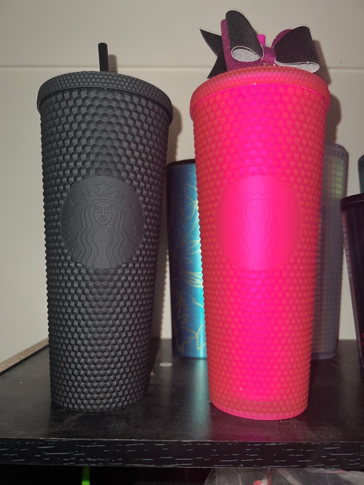 Starbucks Jelly Pink and Matte Black