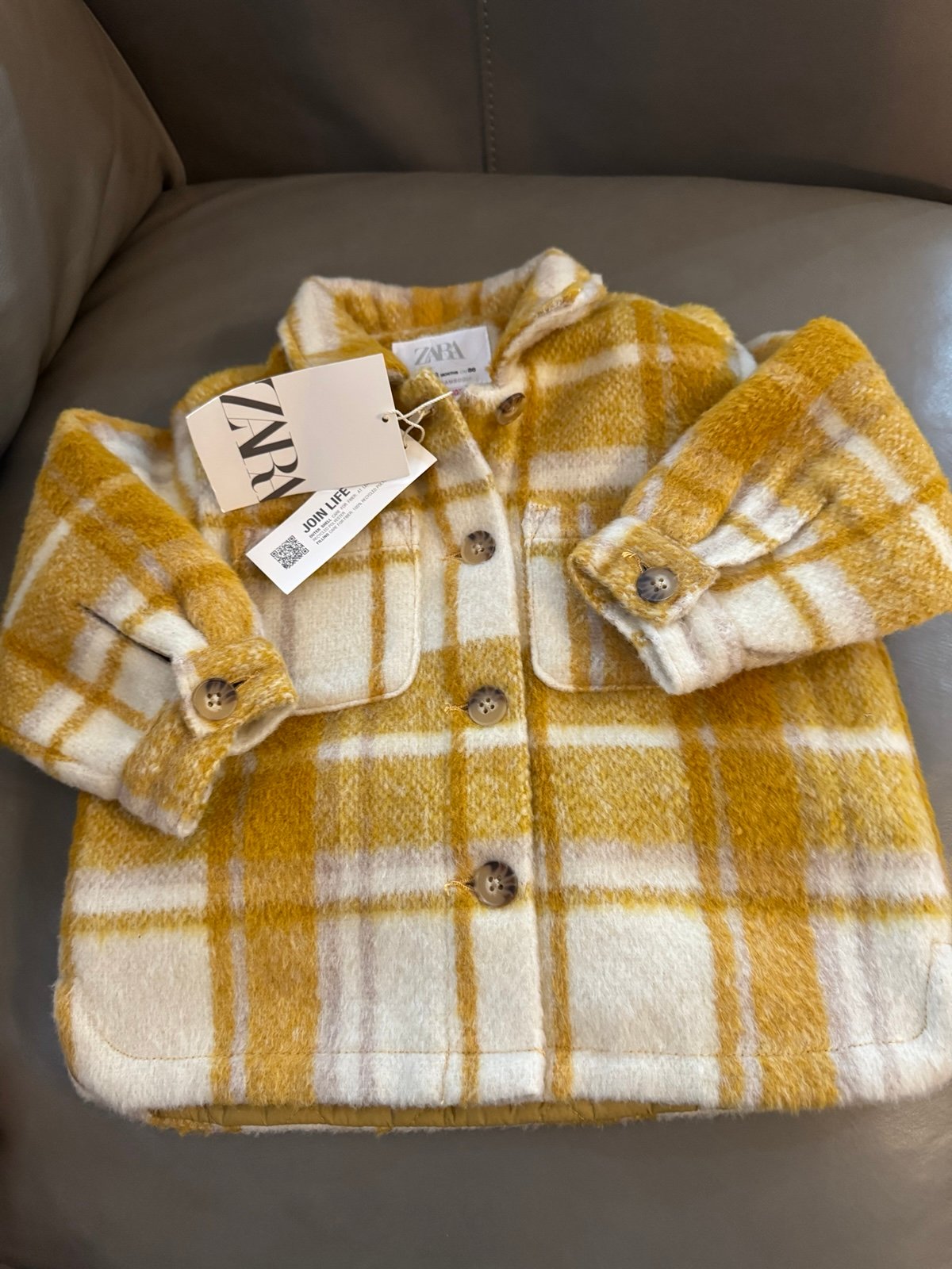 Zara new coat sz 12/18m