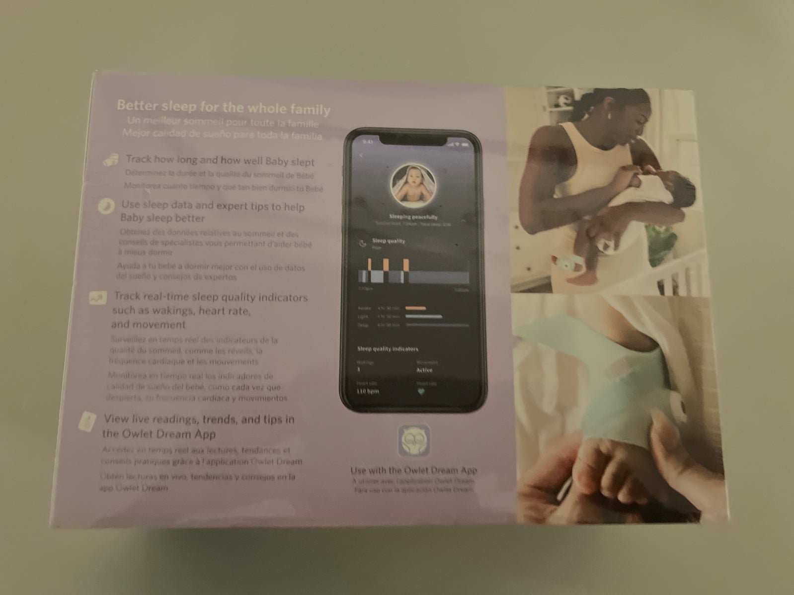 Owlet Dream Sock - Smart Baby Monitor with Heart Rate monitor-MINT COLOR
