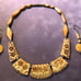 Vintage African Oxbone Necklace&Earrings