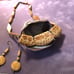 Vintage African Oxbone Necklace&Earrings