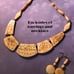 Vintage African Oxbone Necklace&Earrings