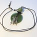 28 Green Natural Jade Pendant Necklace