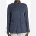 110 Max Jeans Blue Mirage Teal Blue Tencel Military Style Anorak Jacket S NWT