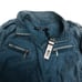 110 Max Jeans Blue Mirage Teal Blue Tencel Military Style Anorak Jacket S NWT