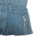 110 Max Jeans Blue Mirage Teal Blue Tencel Military Style Anorak Jacket S NWT