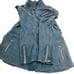 110 Max Jeans Blue Mirage Teal Blue Tencel Military Style Anorak Jacket S NWT