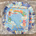 New Care Bears Cloud Print Round Velour Throw Pillow Cloud Gazing Dolls Kill