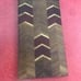 Handcrafted Walnut Oak Purple Heart Blood Wood Cutting Board Chevron Pattern