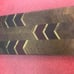 Handcrafted Walnut Oak Purple Heart Blood Wood Cutting Board Chevron Pattern