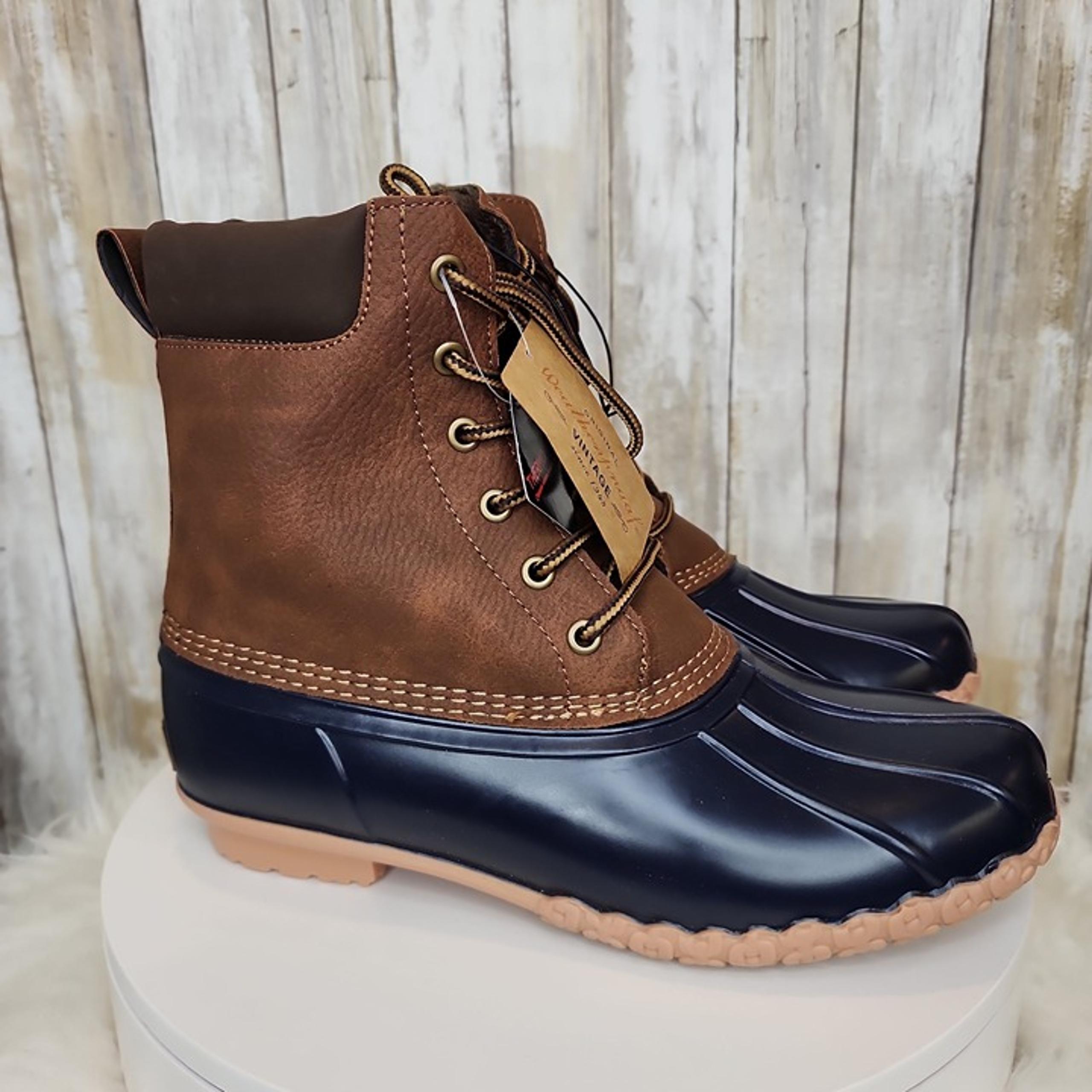 Weatherproof Vintage Mens Adam Duck Boots Tan - Size 8