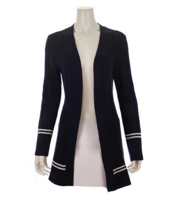 PEA IN THE POD Maternity Navy Cardigan