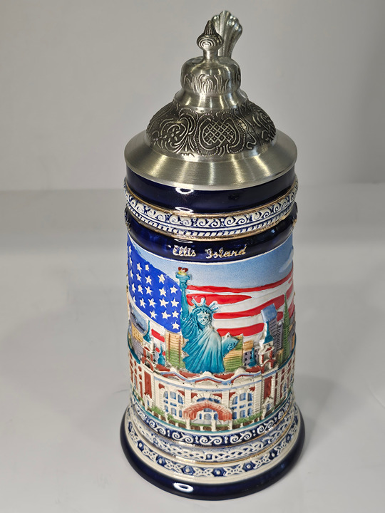 Vintage Statue of Liberty Museum Store 9 Tall Stein New York Ellis Island