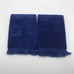 Vintage 100% Cotton Hand Towels Blue Gold Embroidery Retro Linen Set of 2 Towels