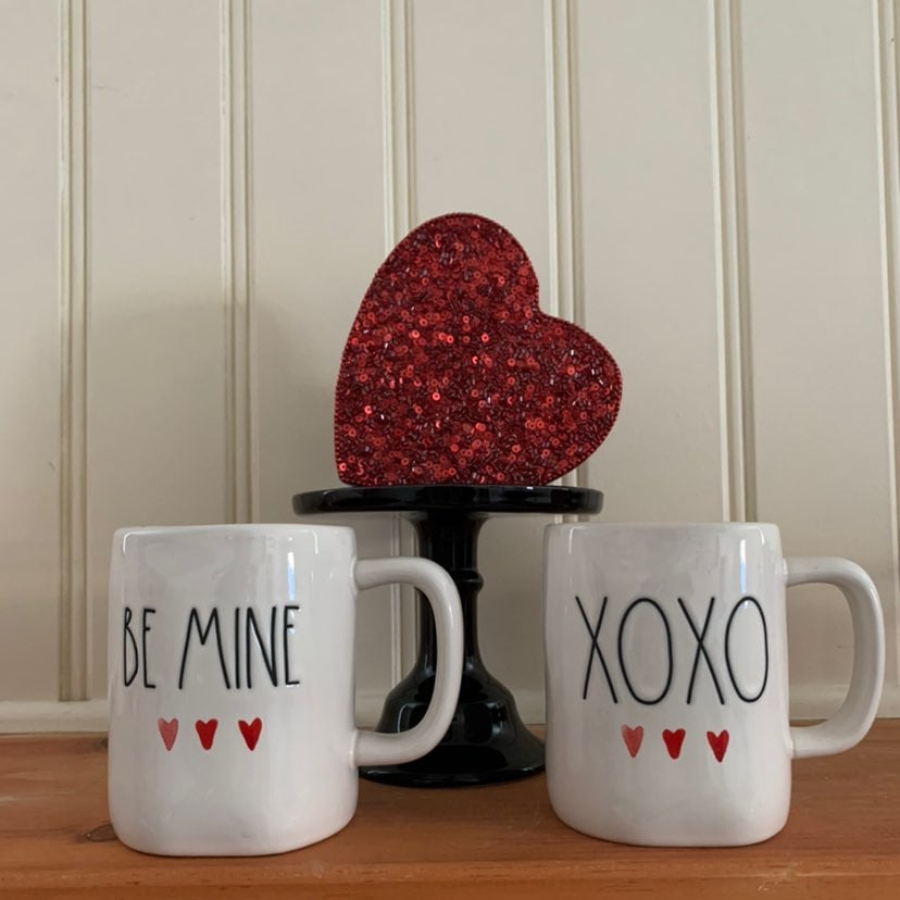 New Rae Dunn Valentine Watercolor Mug Set