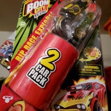 NEW Boom City Racers 2 Car Pack Firework Rocket Launch Car Moose Toys RARE 63099