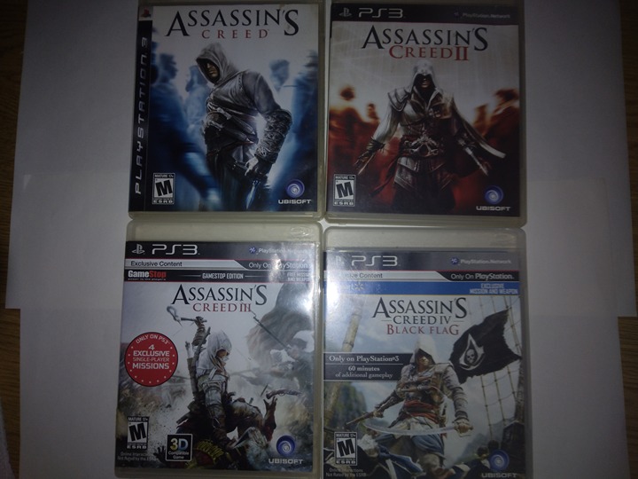 Assassin's Creed PlayStation 3 Lot - 4 Games