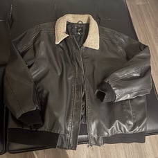 Leather Bomber Jacket