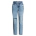 Good American '90s Duster Straight Leg Jeans In Blue950 6/28 NWT