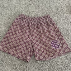 Eric Emanuel Purple Monogram Gucci shorts