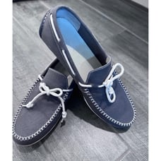 Cole Haan Grand OS men's 10M Gray Canvas Driving Shoes Boat Shoes