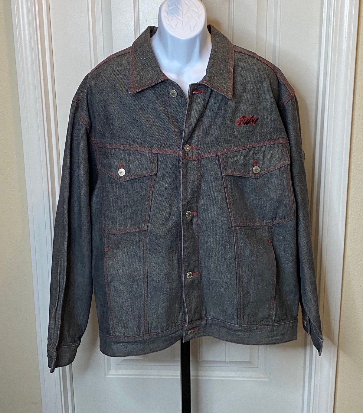 FUBU Vintage Denim Jacket Men's 2XL Excellent Condition