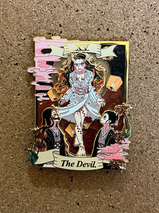 Nezuko Demon Slayer Tarot enamel pin Rei Pins