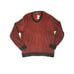 Alfani Mens Red/ Black Striped Size XL Knit V-Neck Sweater 60 MSRP