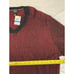 Alfani Mens Red/ Black Striped Size XL Knit V-Neck Sweater 60 MSRP