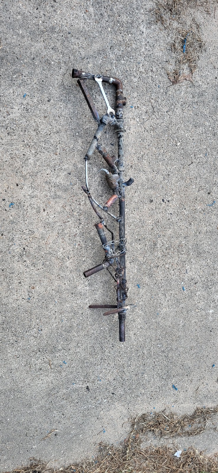 Custom fallout inspired pupe rifle, fully welded.
