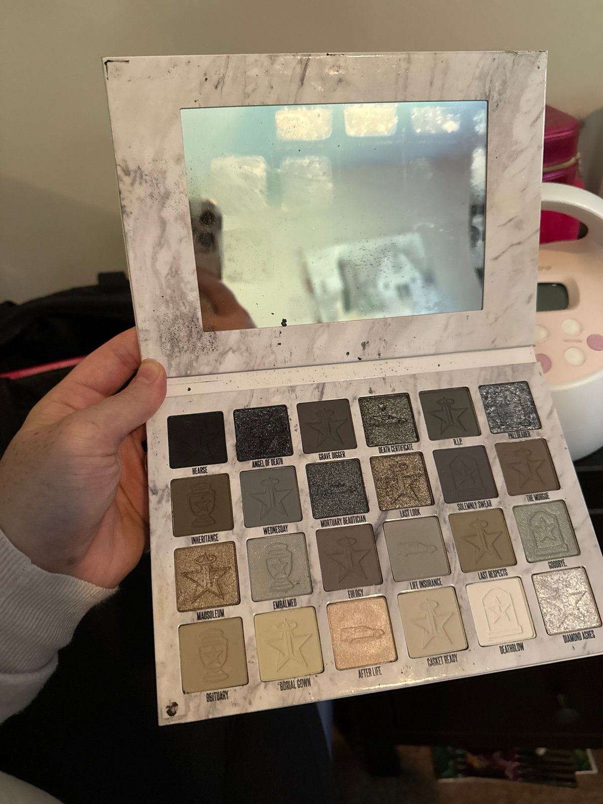Jeffrey star cremated eyeshadow palette