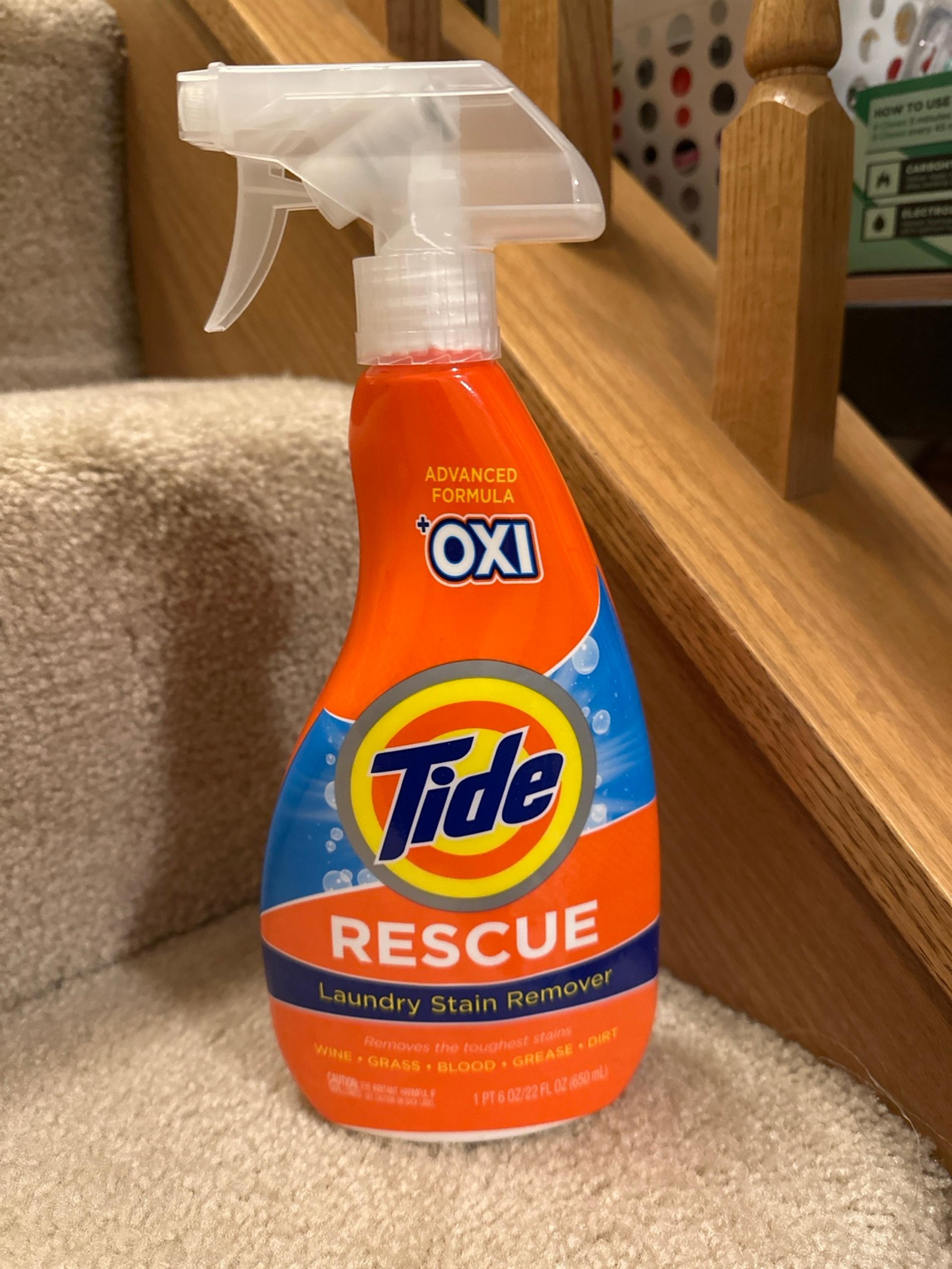 Tide Rescue Plus Oxi Laundry Stain Remover and Carpet Cleaning Spray and Wash