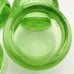 Vintage Lot of Four Hazel Atlas Green Uranium Glass Furniture Coasters Slides