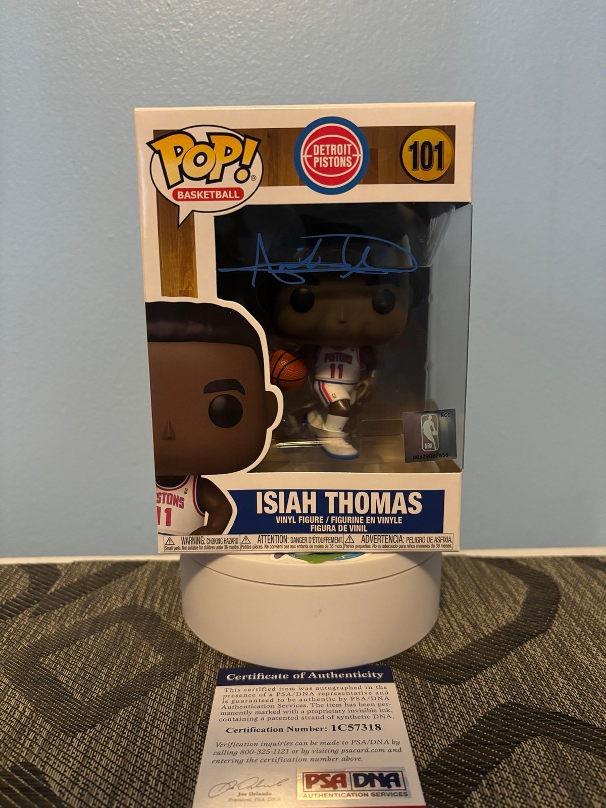 Isiah Thomas Signed Funko Pop