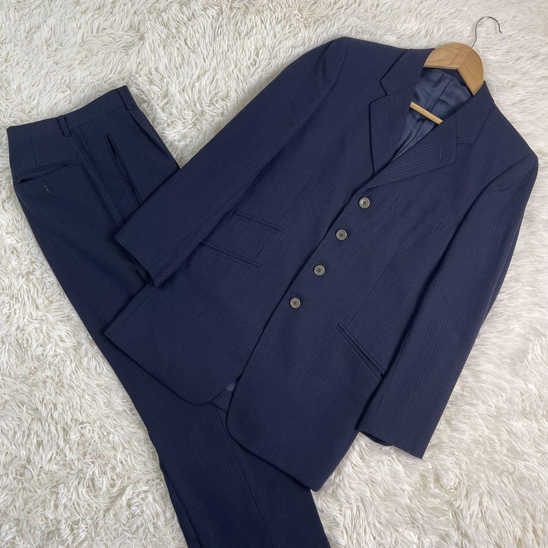 Excellent Condition✨ Paul Smith 4-Button Navy Suit with Stripes, Size M, High Quality