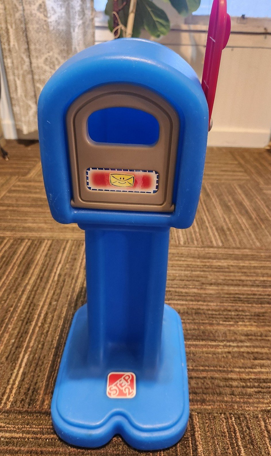 Vintage Step 2 Blue Mailbox With Flag Rare