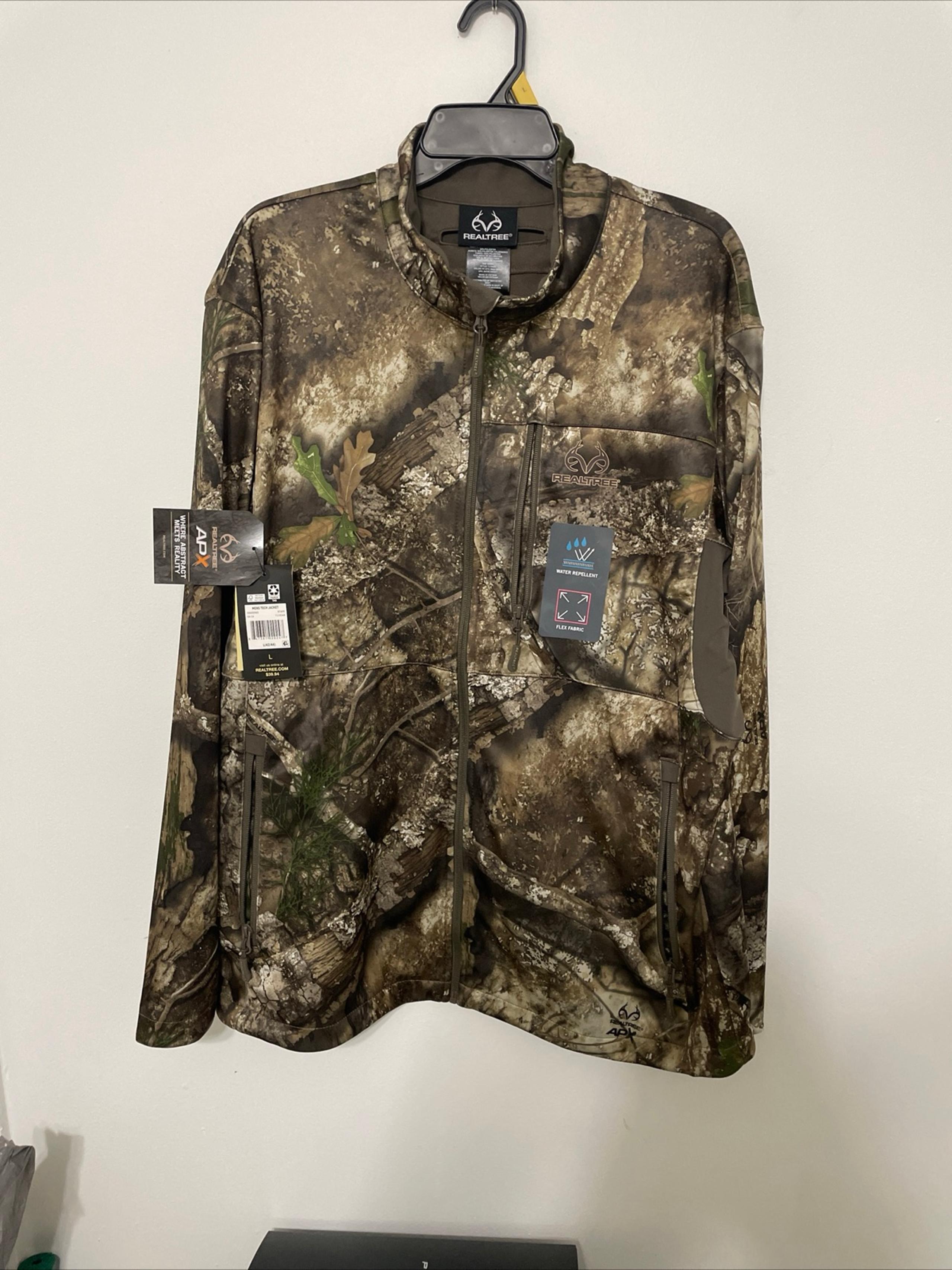 Realtree Edge Scent Factor Mid-Layer Jacket Men's Size L/G Hunting Winter NWT HE