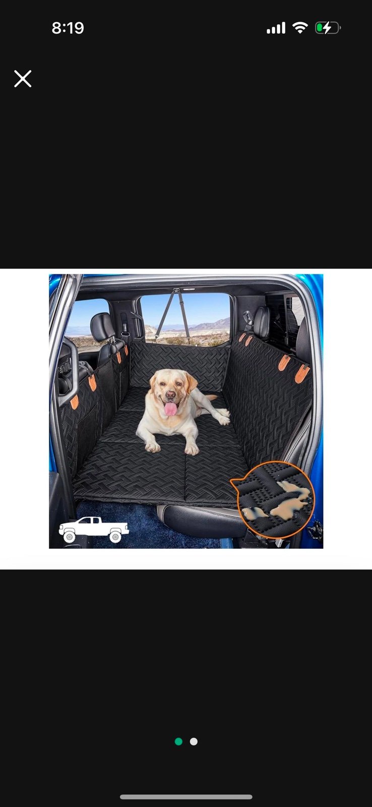 Dog Back Seat Extender for Truck,Truck Dog Seat Cover Back Seat, Dog Hammock for