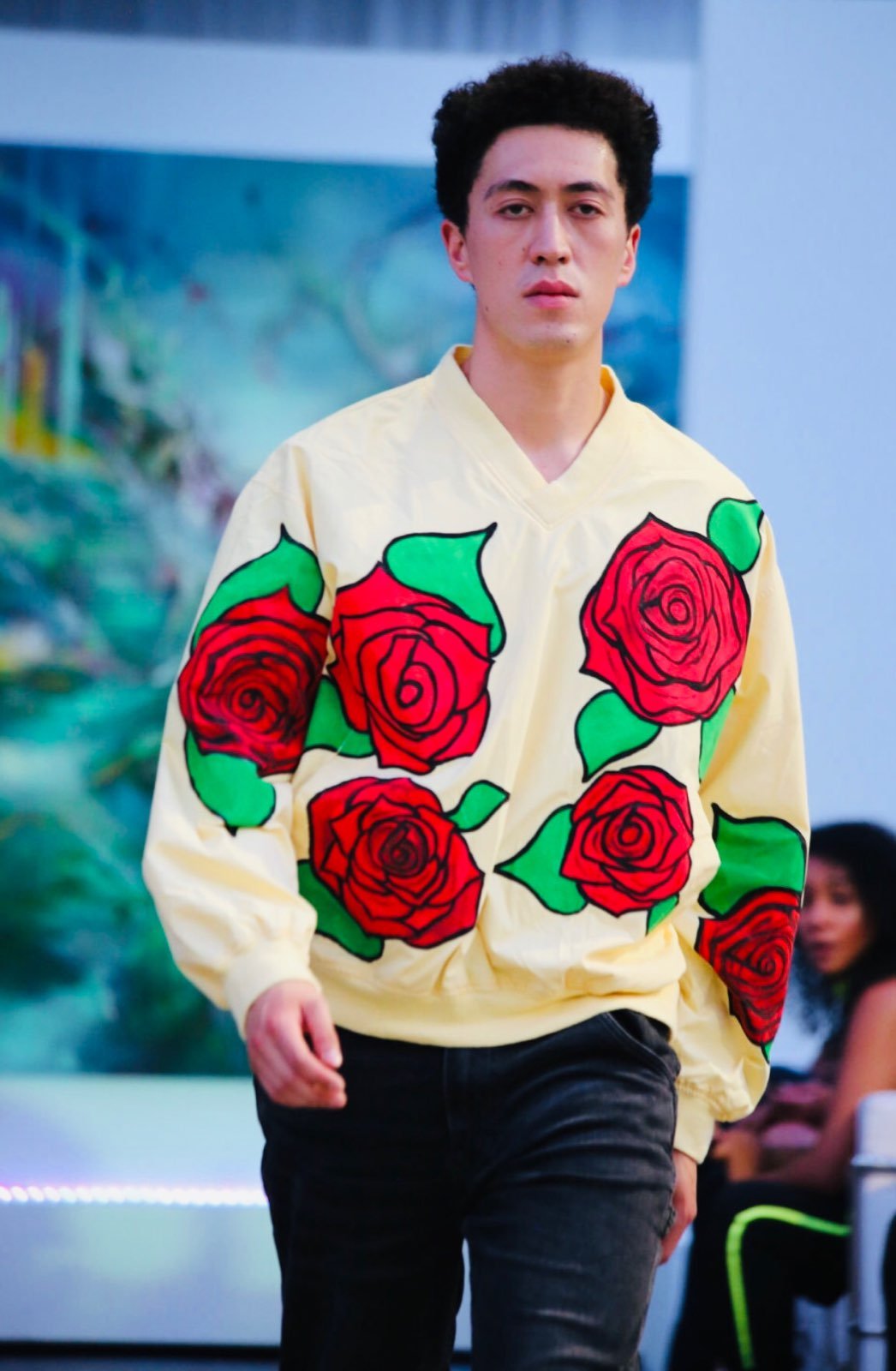 custom painted crewneck