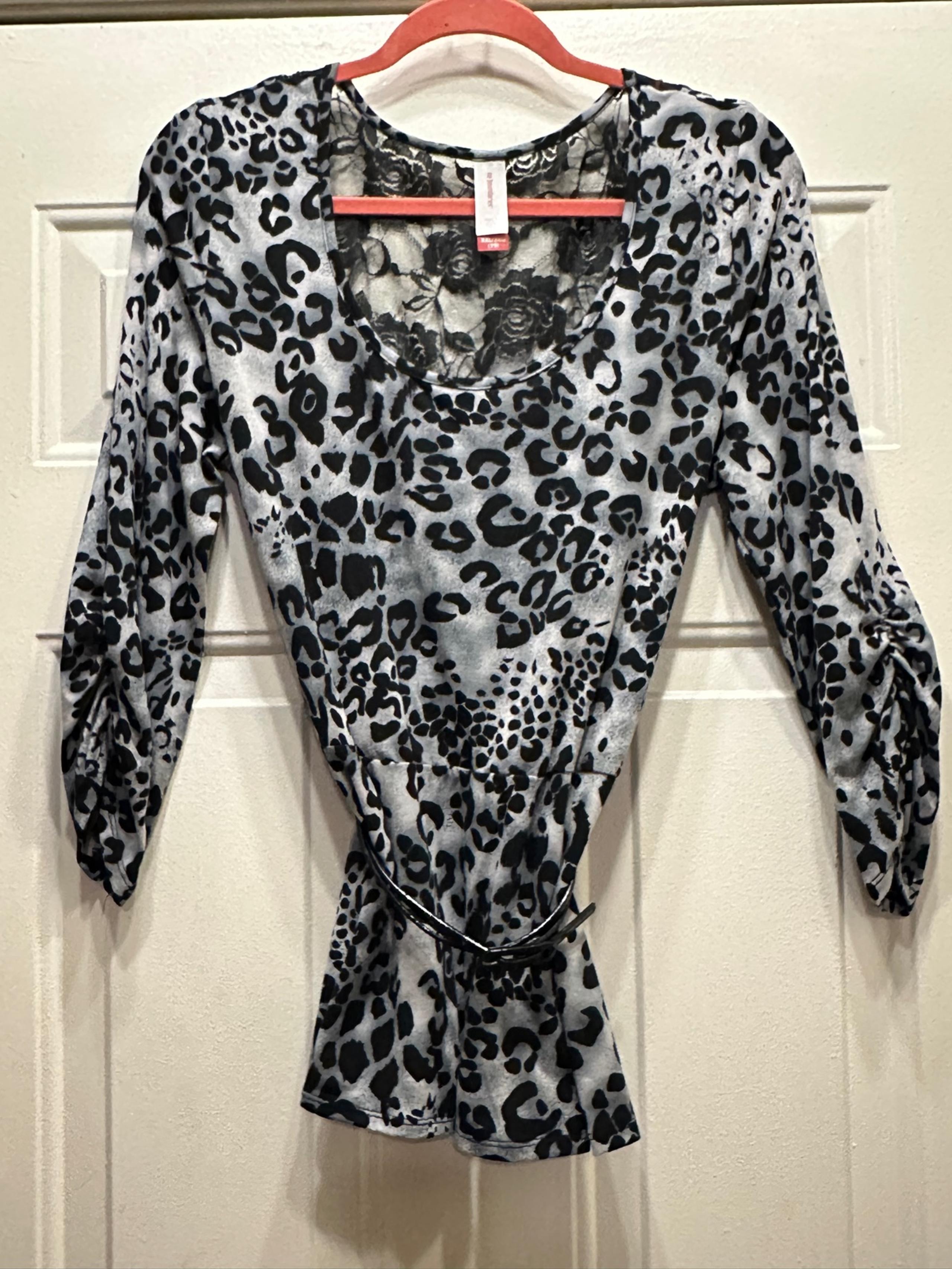 Beautiful Black Mix Lacy “ No Boundaries “ Tunic Top