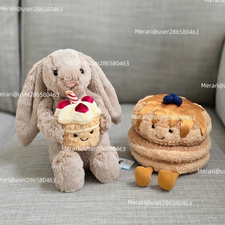 Jellycat Bashful Bunny Birthday & Jellycat Fran Pancake