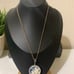 Vintage Signed Sajen Sterling Silver Mother of Pearl Abalone Turtle necklace