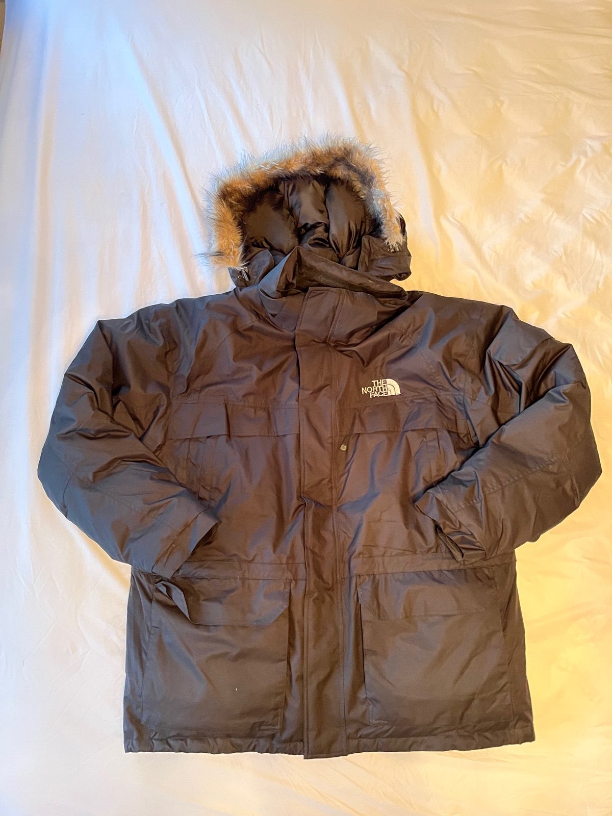 The North Face Mens Black Down 2XL Parka Coat