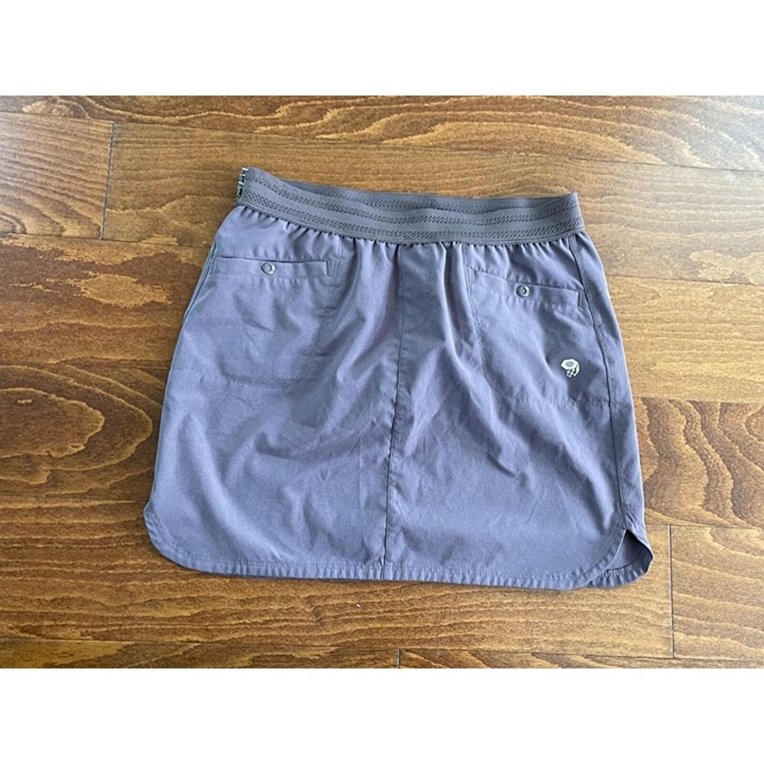 Mountain Hardwear Mini Skirt Pull On Elastic Waist Pockets Brown Sz S