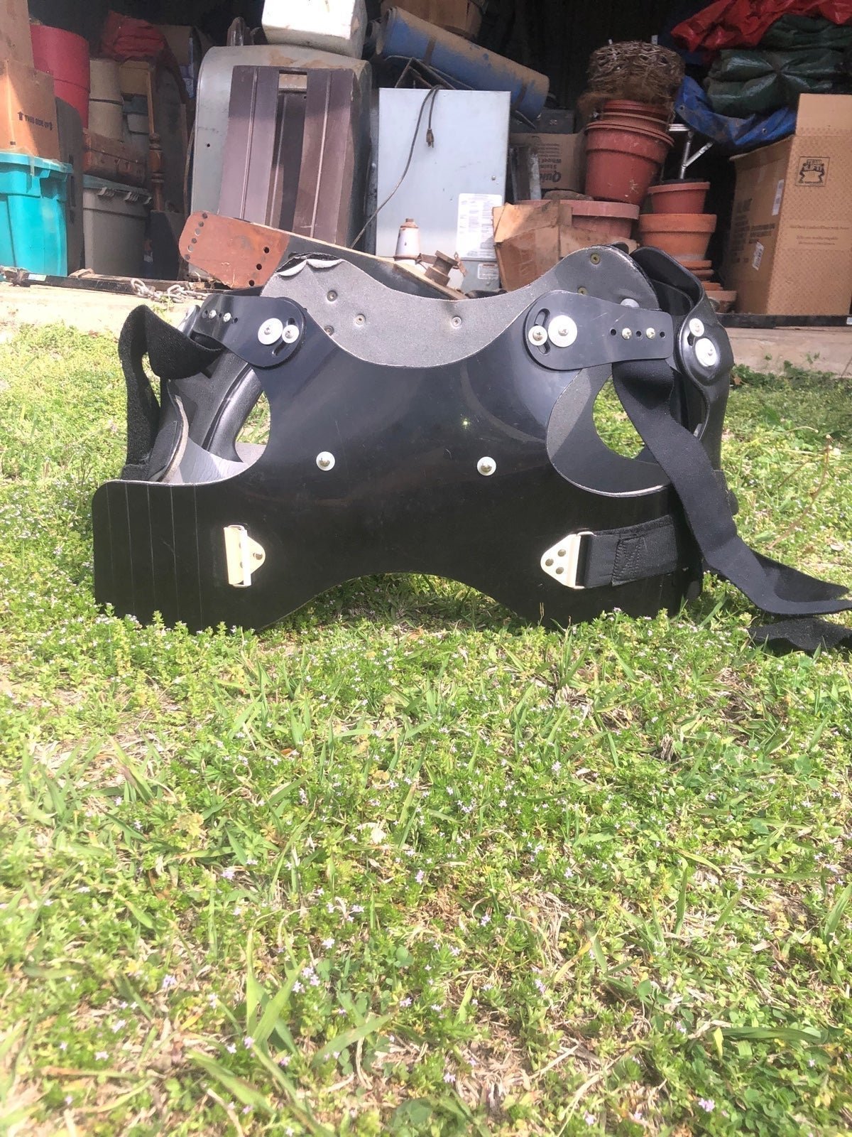 Dual shoulder brace for football
